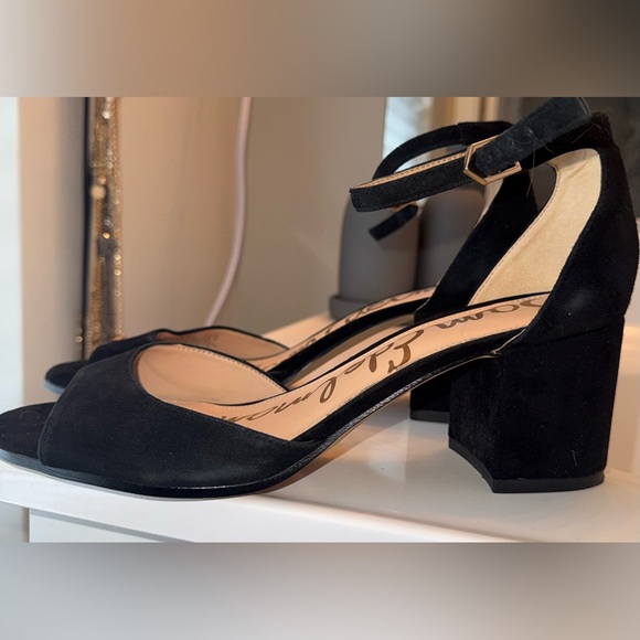 Sam Edelman minimalists party Elegant Black Heels size 8.5 - Picture 3 of 7